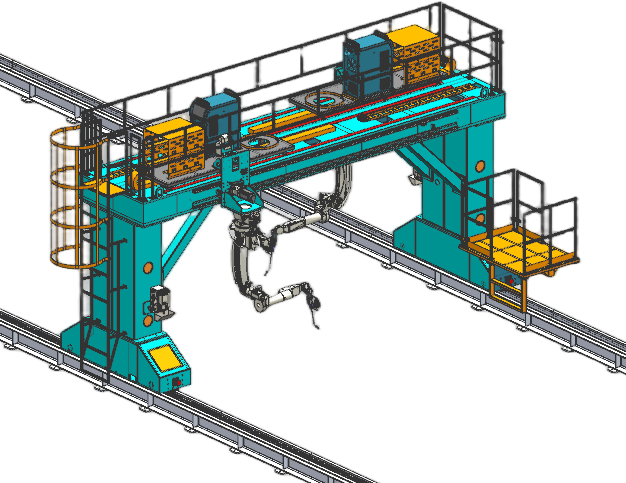 Longmen Eight-Axis Dual-Machine Intelligent Workstation 2