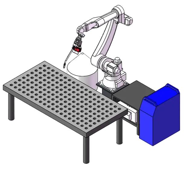 AI welding robots workstation 1